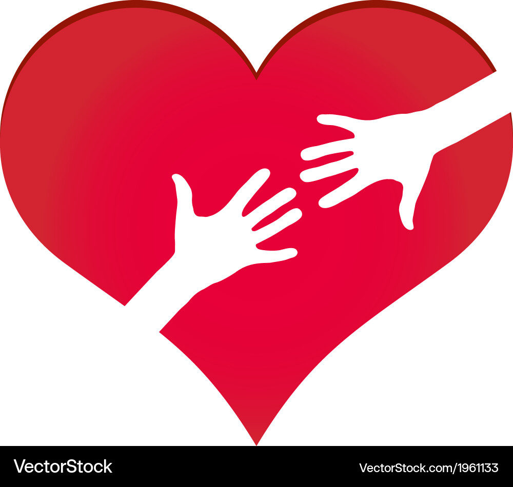 Hands Forming a Heart Symbol vector image