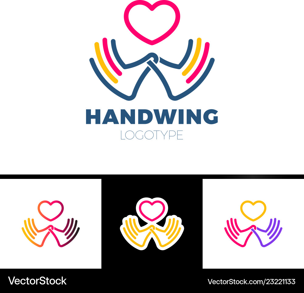 Herz in Hand Symbol Zeichen Symbol Logo Vorlage Herz in Hand Symbol Zeichen Symbol Logo Vorlage vektorbild