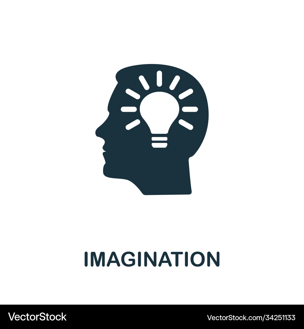 Imagination icon simple element from life skills Imagination icon simple element from life skills vector image