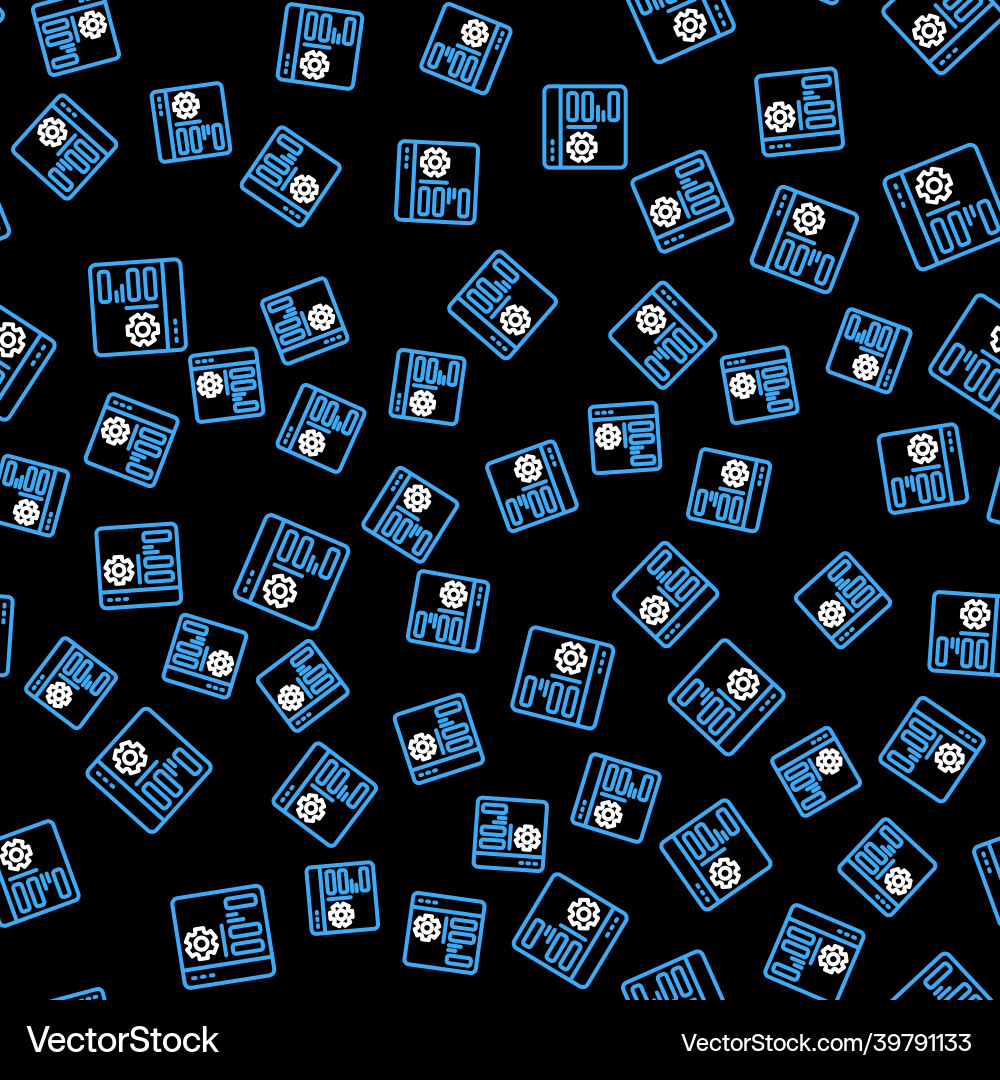Line browser setting icon isolated seamless Vector Image