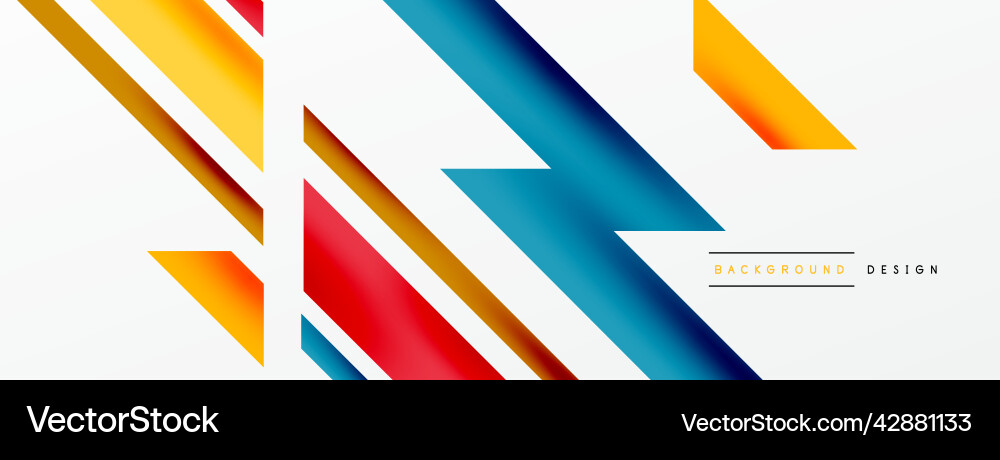 Minimal geometric abstract background dynamic 3d Vector Image