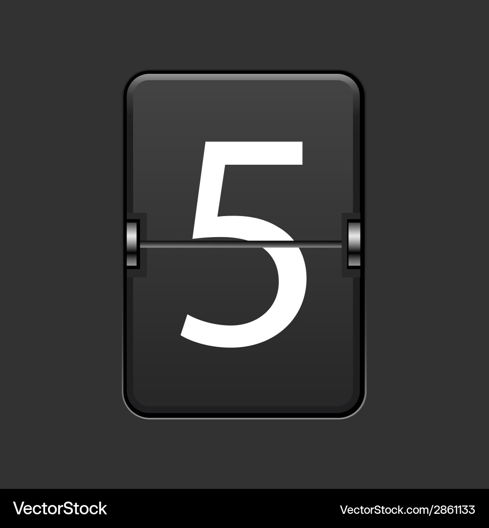 Modern Numeric Scoreboard vector image