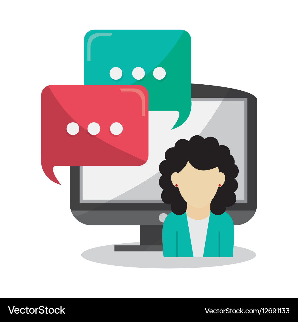 Monitor computer icon Vector Image