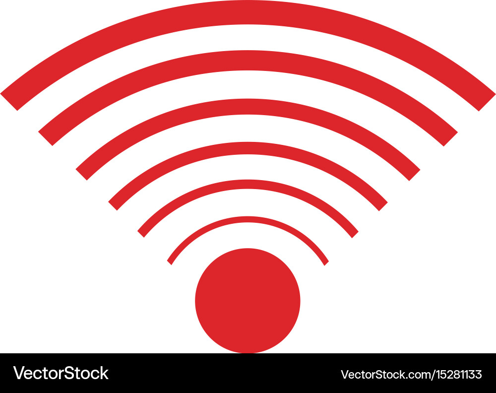 Wifi internet signal connection icon Vector Image