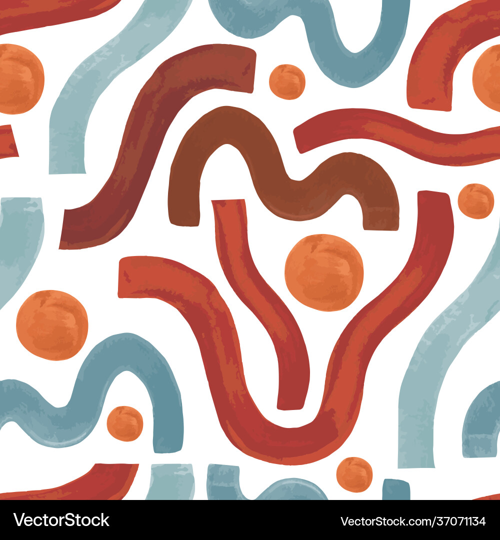 Abstract geometric shapes seamless pattern Abstract geometric shapes seamless pattern vector image