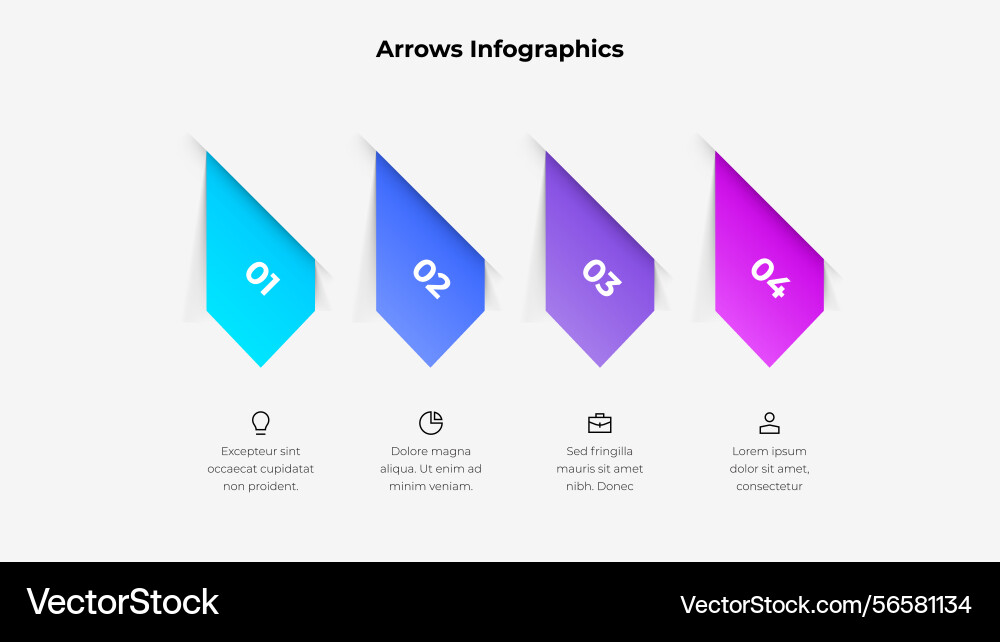 Arrow graphics arranged sequentially ideal Arrow graphics arranged sequentially ideal vector image
