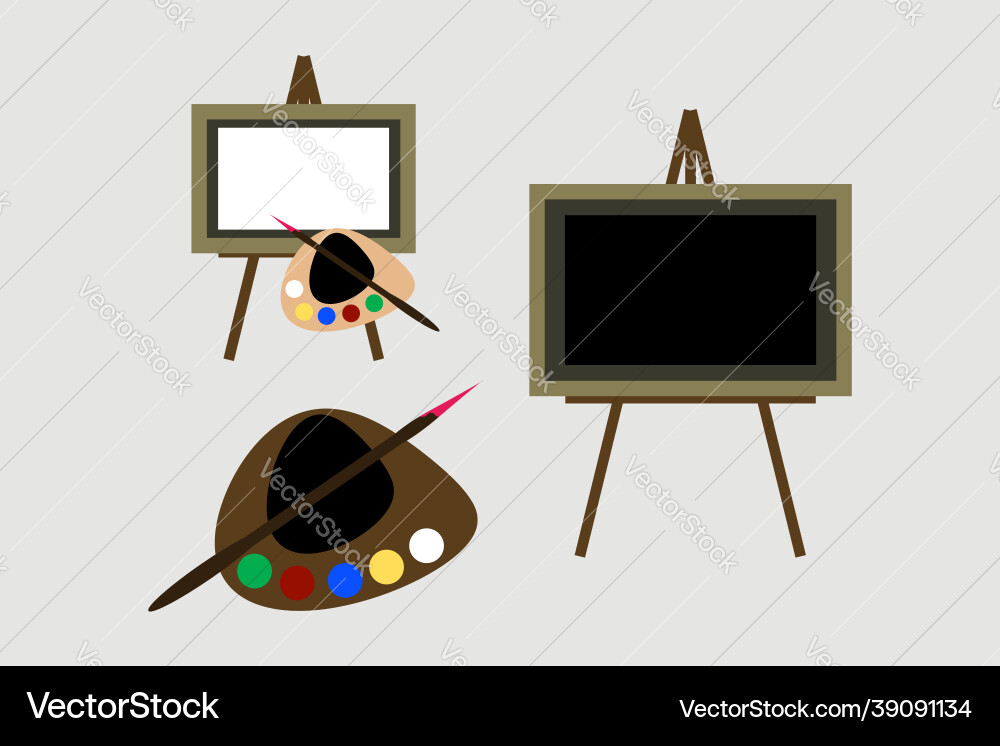 Artboard with color box fine art creating Artboard with color box fine art creating vector image
