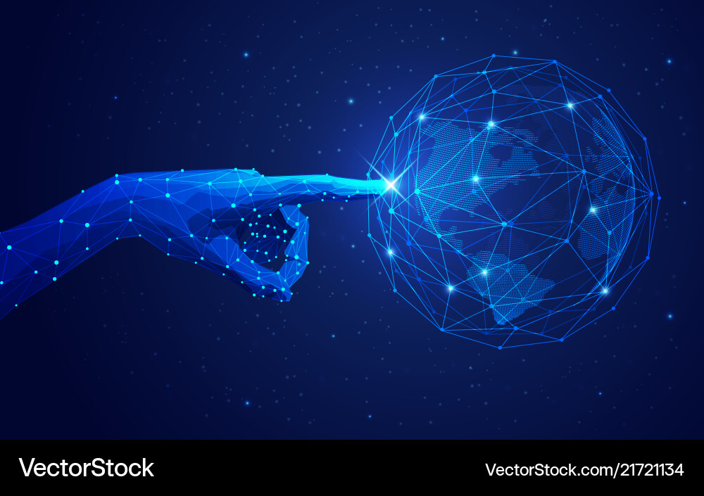 Global Network Connection vector image