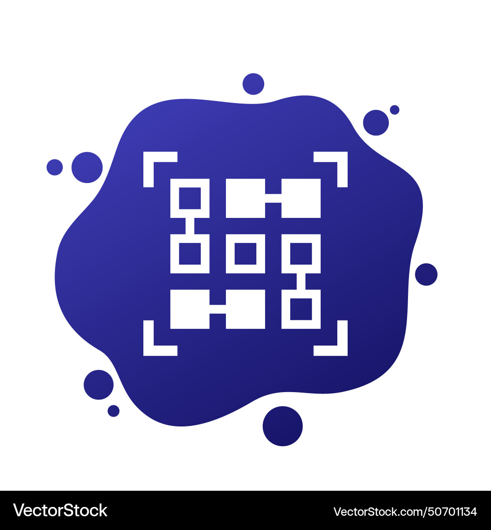 Pattern recognition icon data analysis method vector image