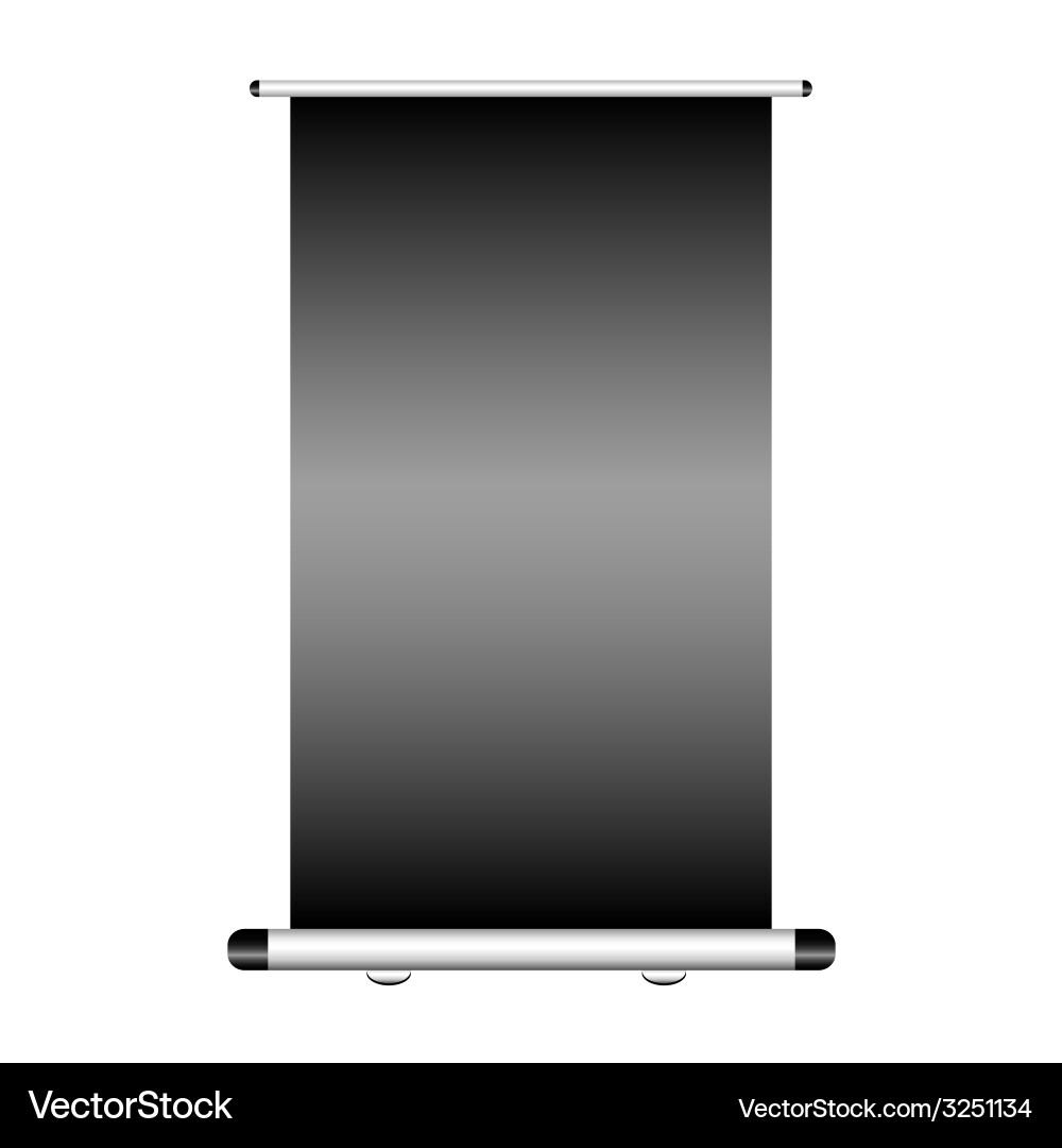 Roll up with dark background vector image