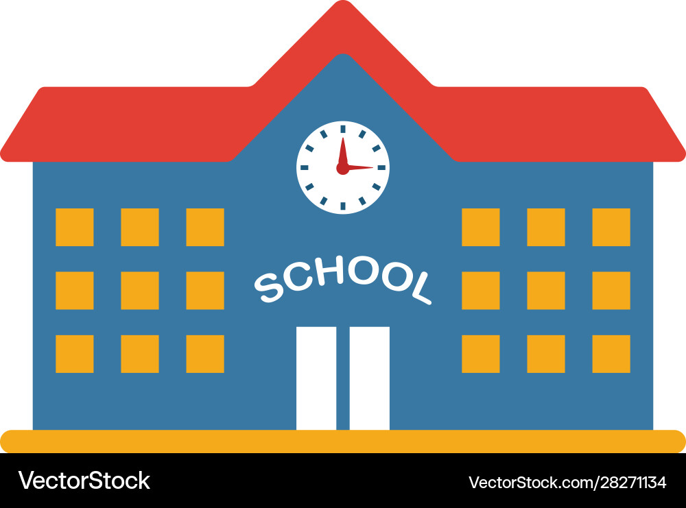 School icon simple element from icons School icon simple element from icons vector image