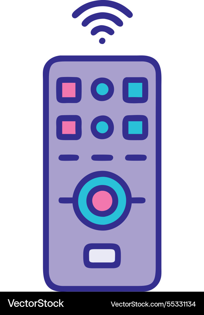 Smart remote control home automation Vector Image