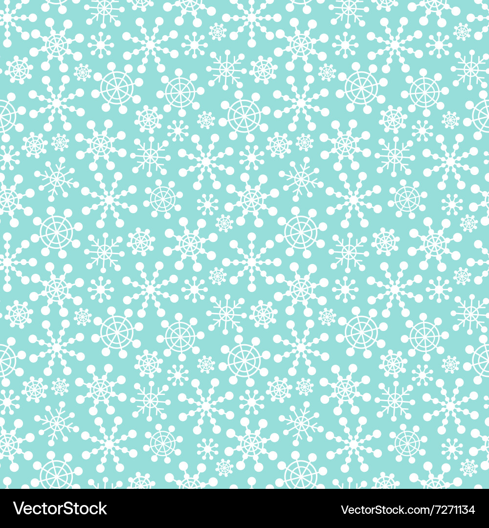 Winter Snowflake Pattern vector image
