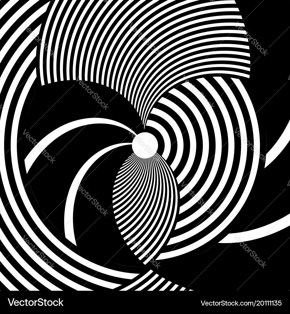 Abstract circle striped pattern Vector Image