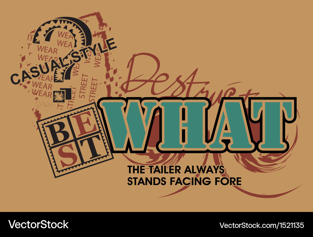 Art design with what models Vector Image