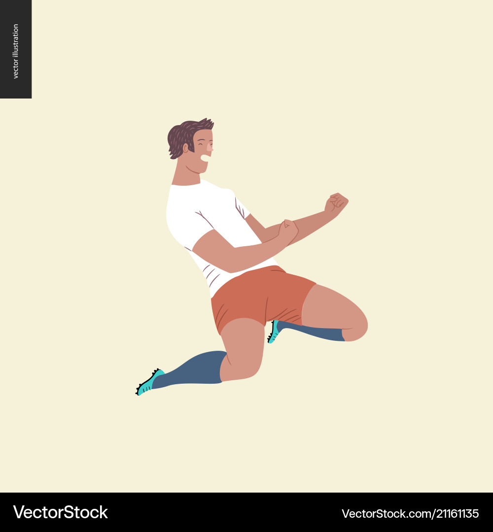 European football soccer player European football soccer player vector image