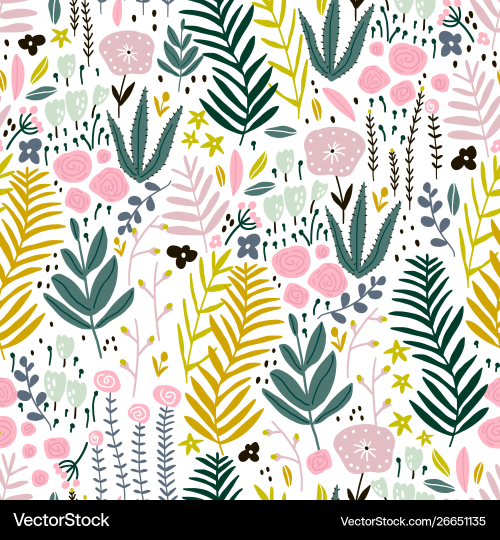 Floral Branch Pattern Vector Image