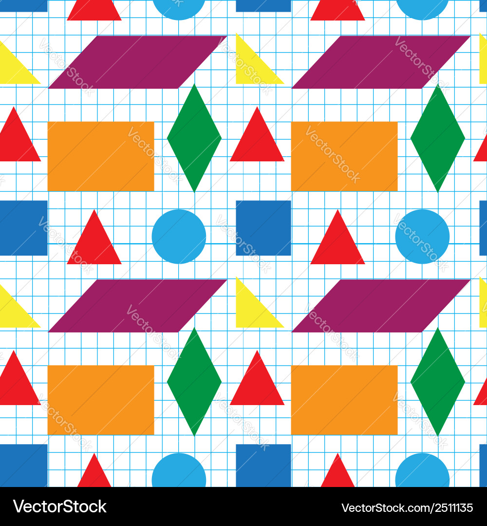 Geometric Shapes Pattern vector image