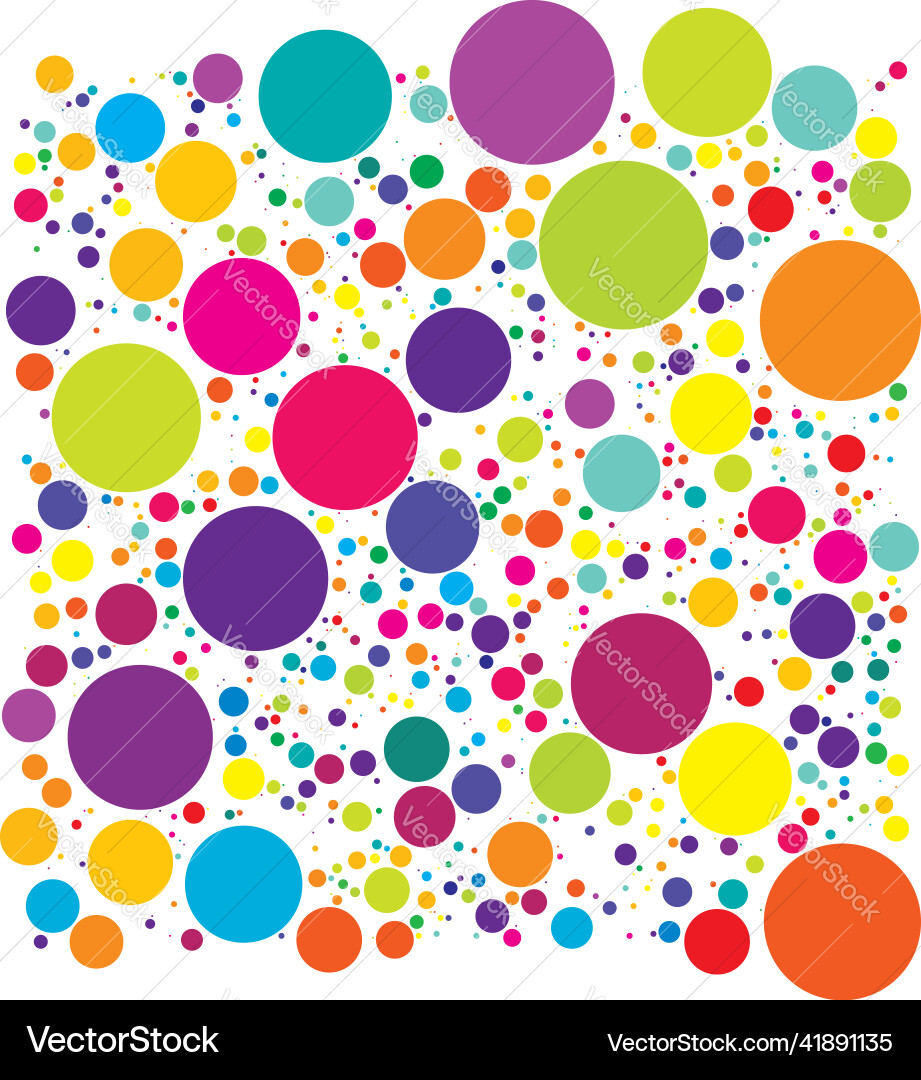 Random circles pattern texture vector image
