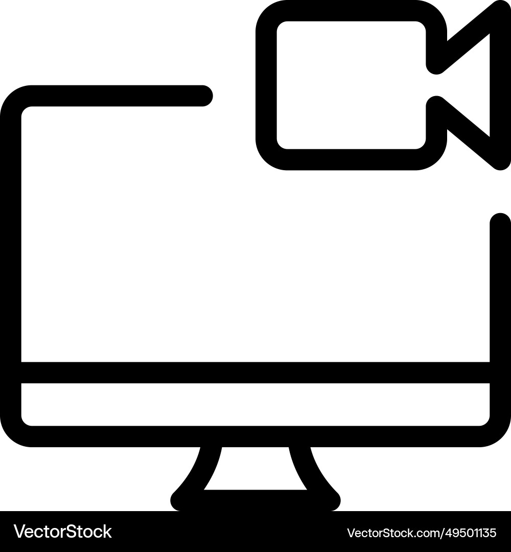 Recorder built in desktop for capture screen vector image
