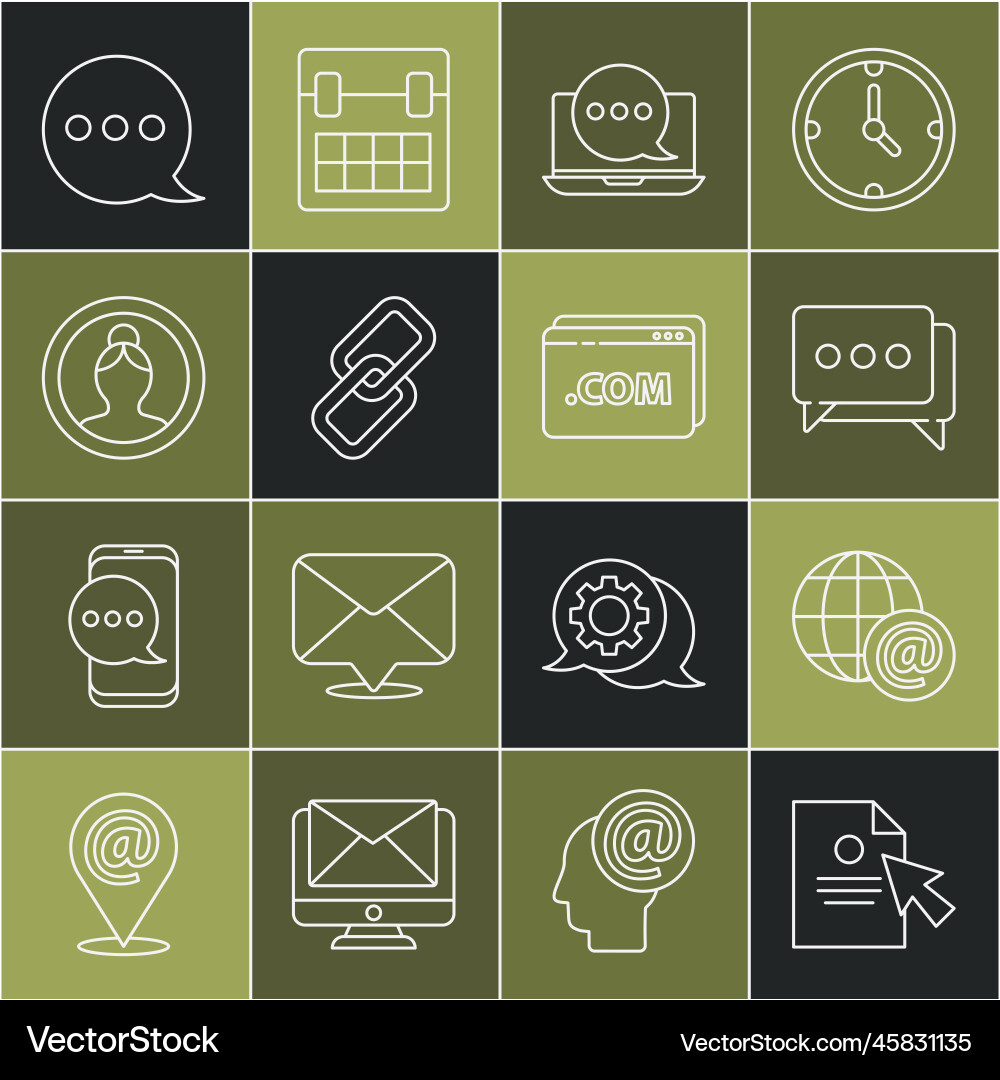 Set line document and cursor earth globe Set line document and cursor earth globe vector image