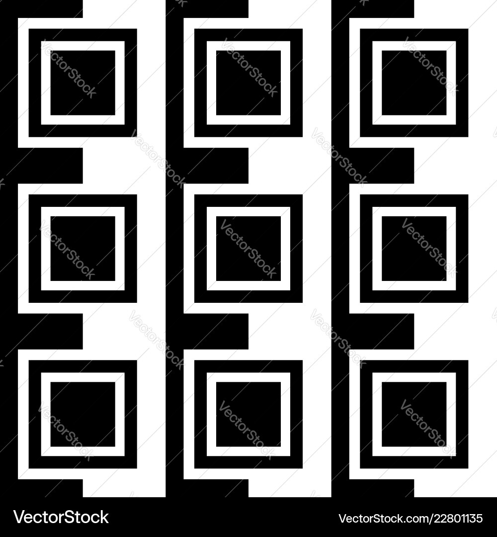 Squares abstract pattern monochrome seamlessly Squares abstract pattern monochrome seamlessly vector image