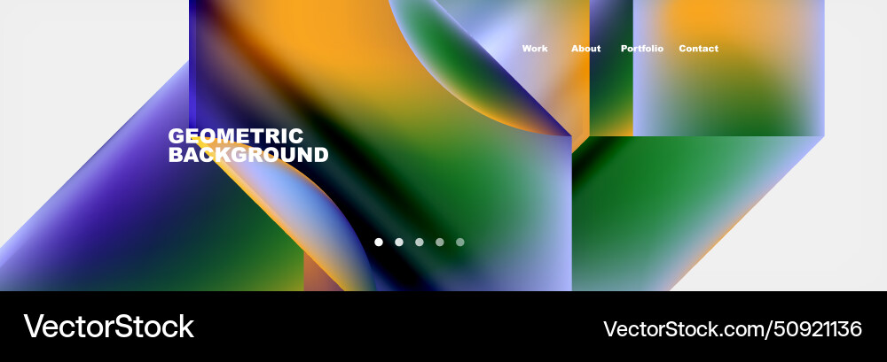 Colorful gradients with abstract geometric shapes Vector Image