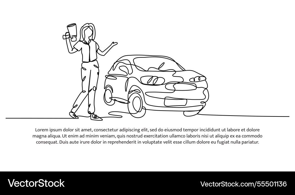 Continuous one line design of a mechanic Continuous one line design of a mechanic vector image