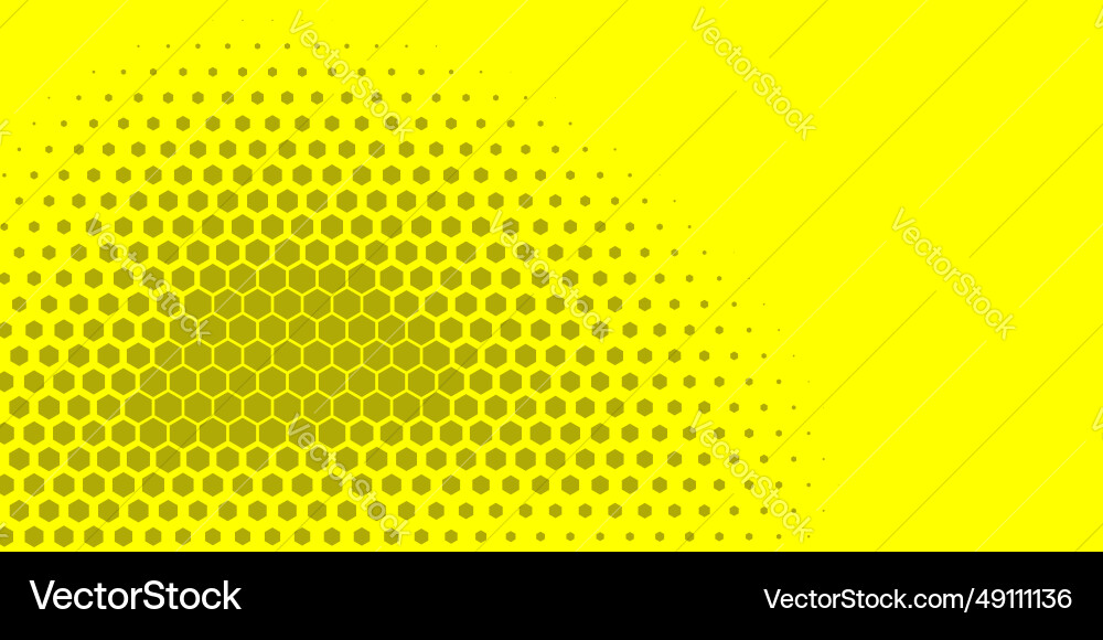 Geometric abstract hexagon two color background vector image