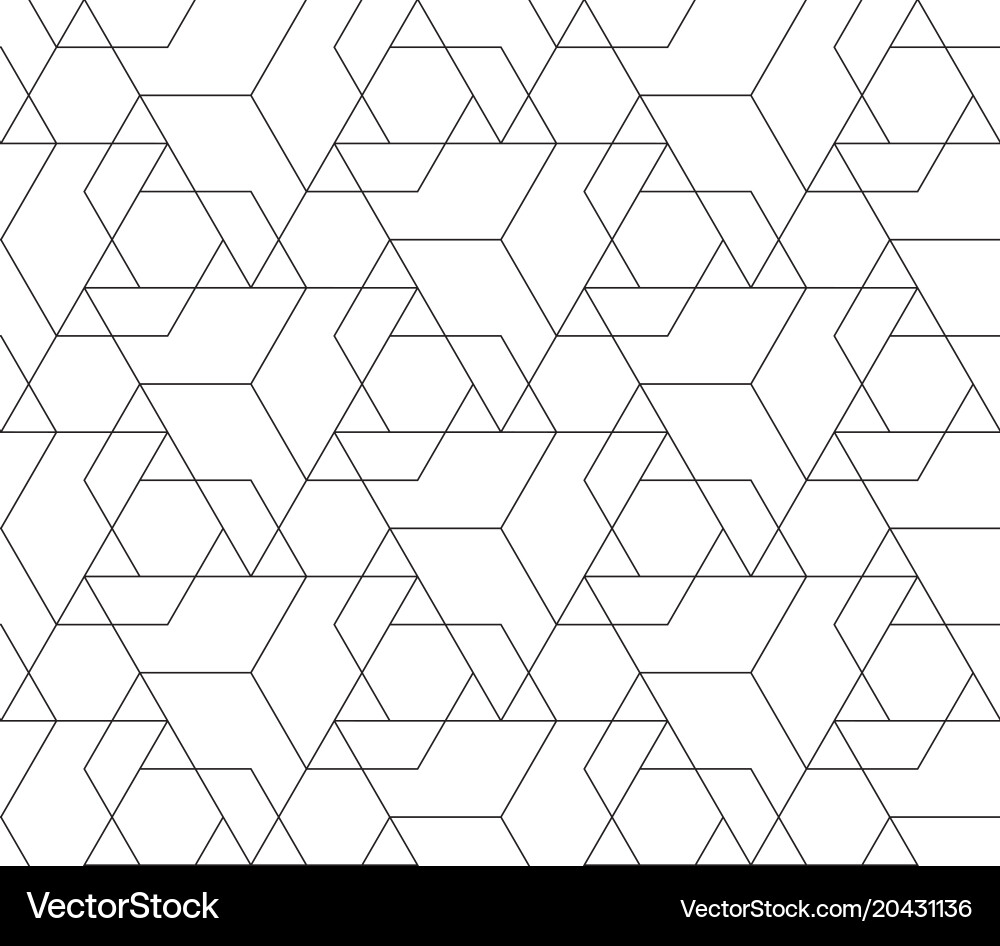 Geometric Repeating Pattern Vector Image