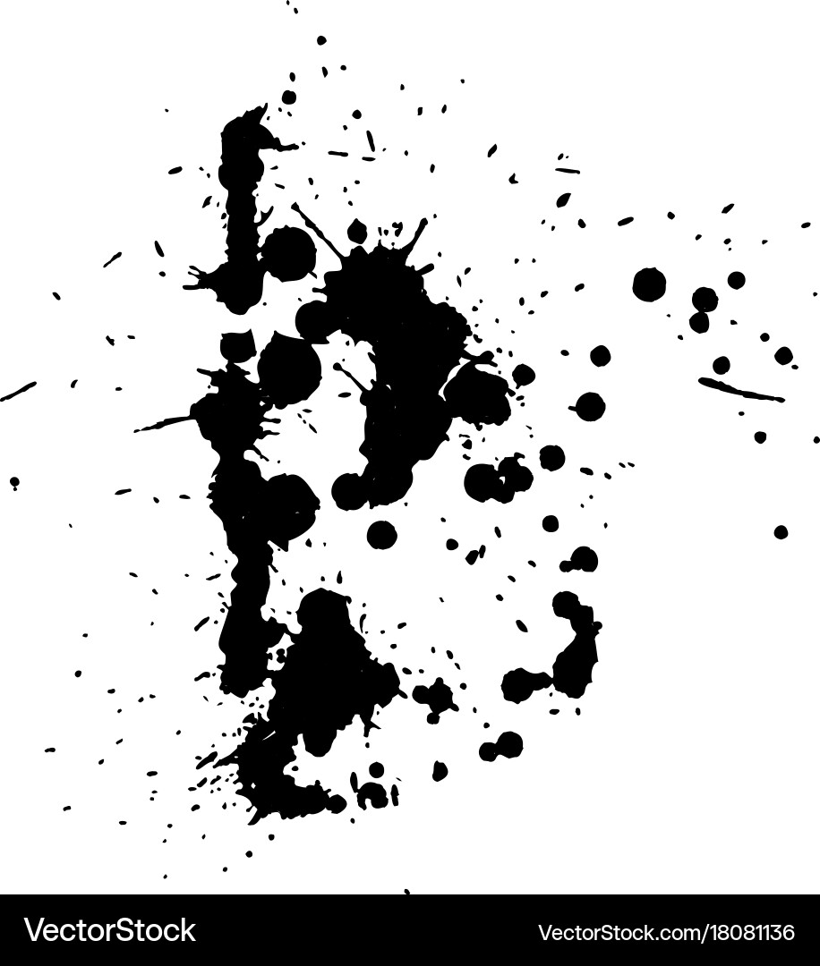 Ink blob or drop vector image