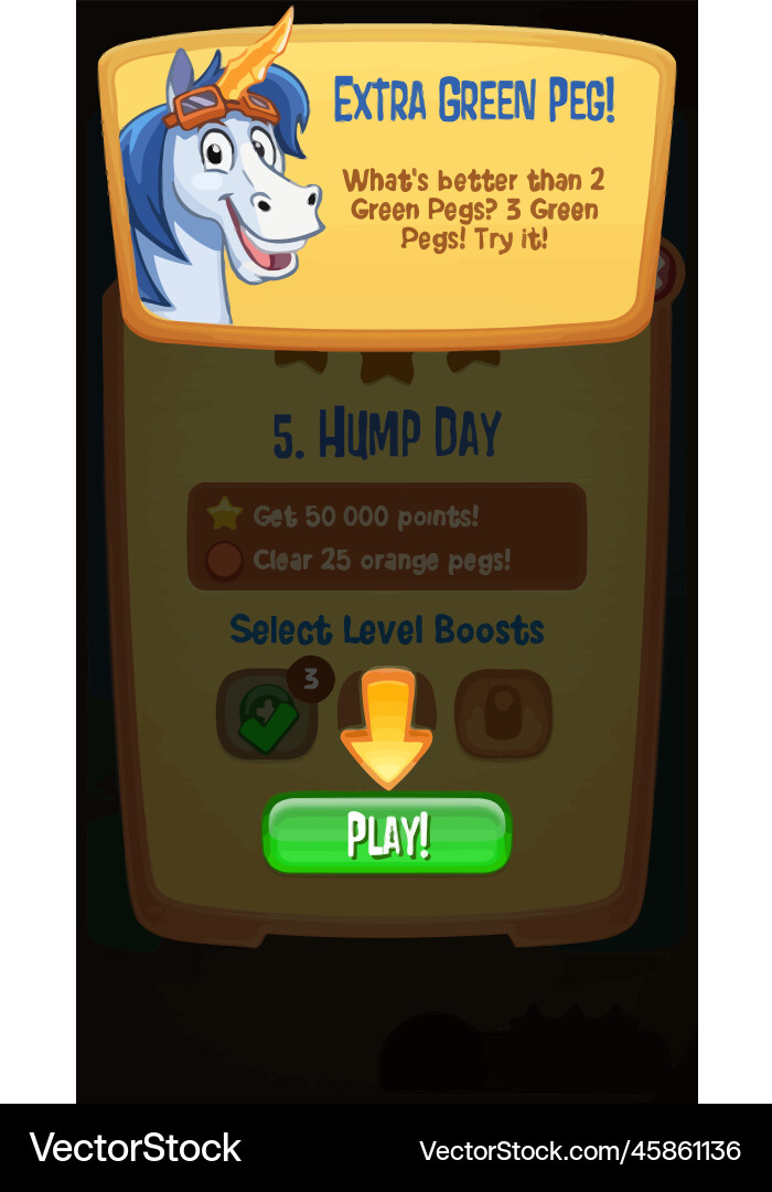 Komplettes Set von Level-Taste Spiel ui Pop-up-Symbol vektorbild