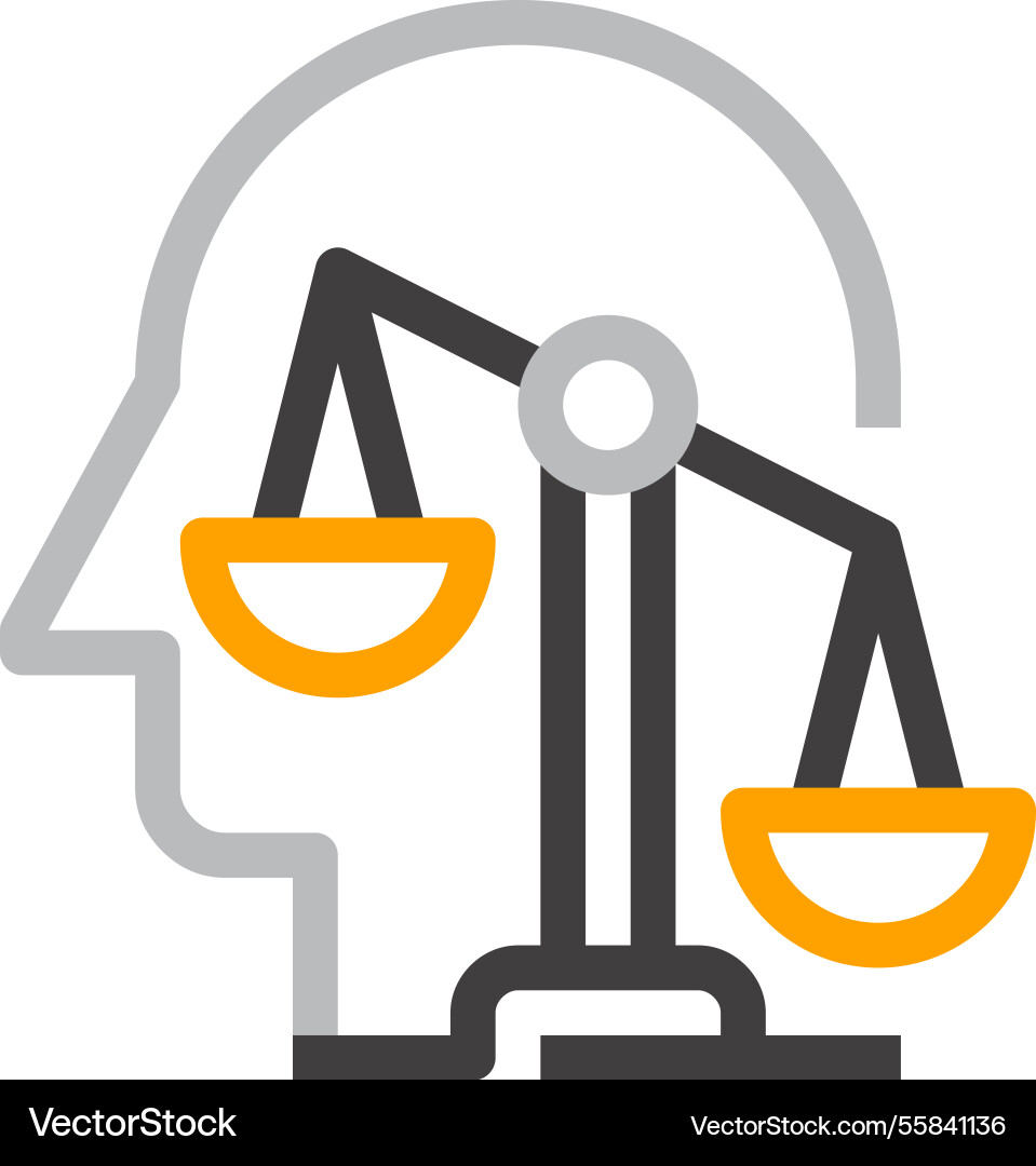 Making decision flat line web icon concept Making decision flat line web icon concept vector image