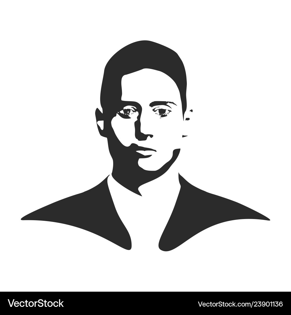 Man avatar front view vector image