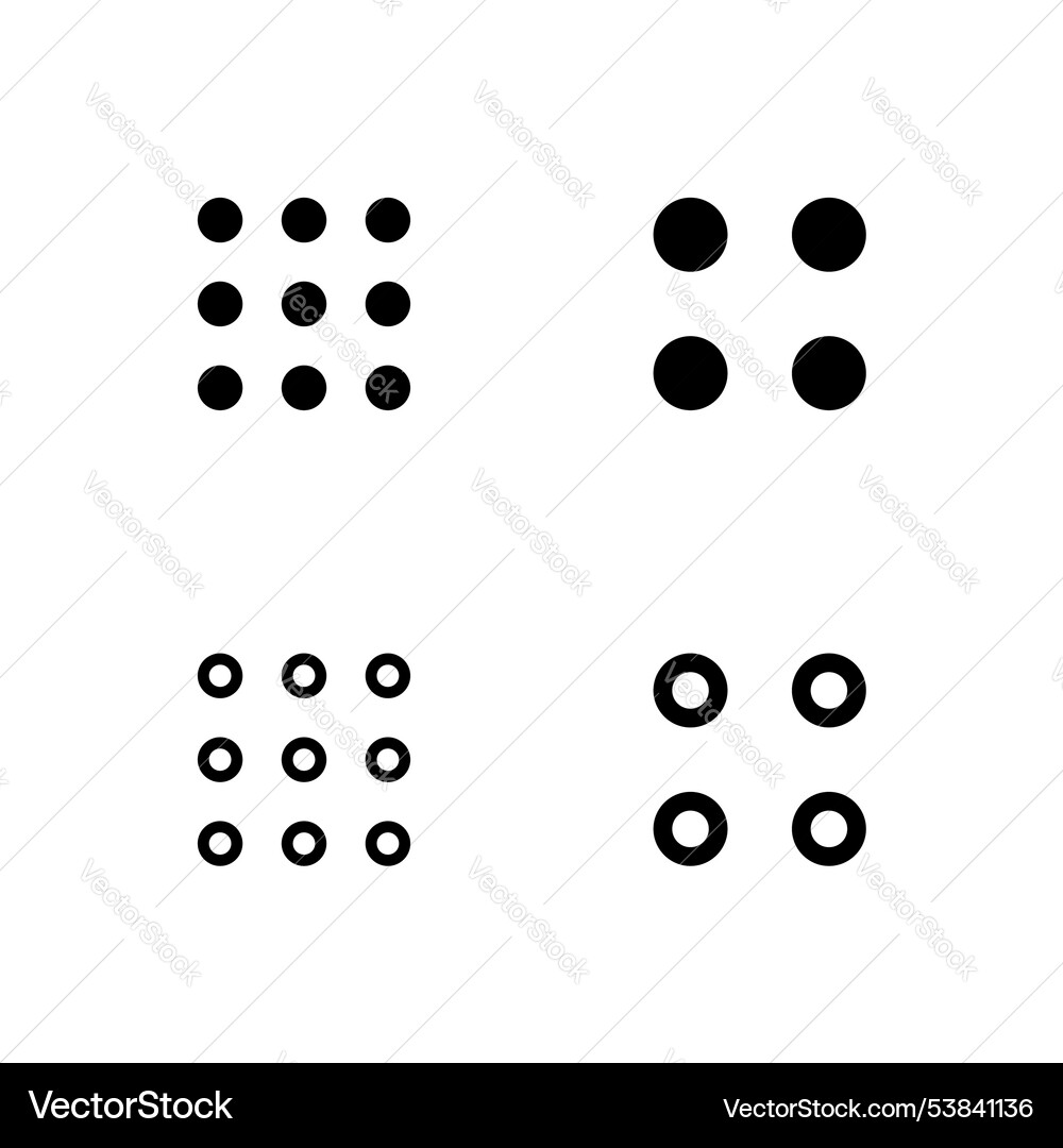 Menu icon set bar icons ui vector image