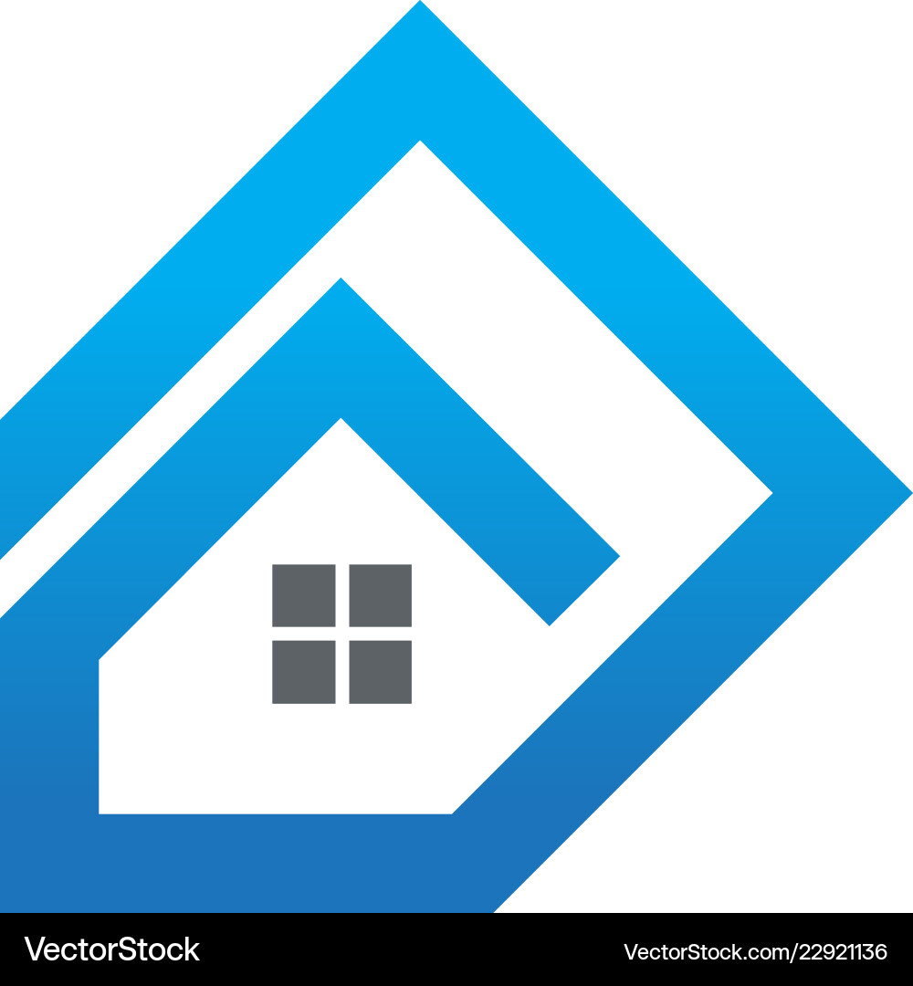 Real Estate Abstract Logo Vector Image