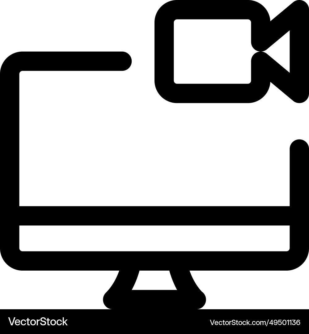 Recorder built in desktop for capture screen vector image