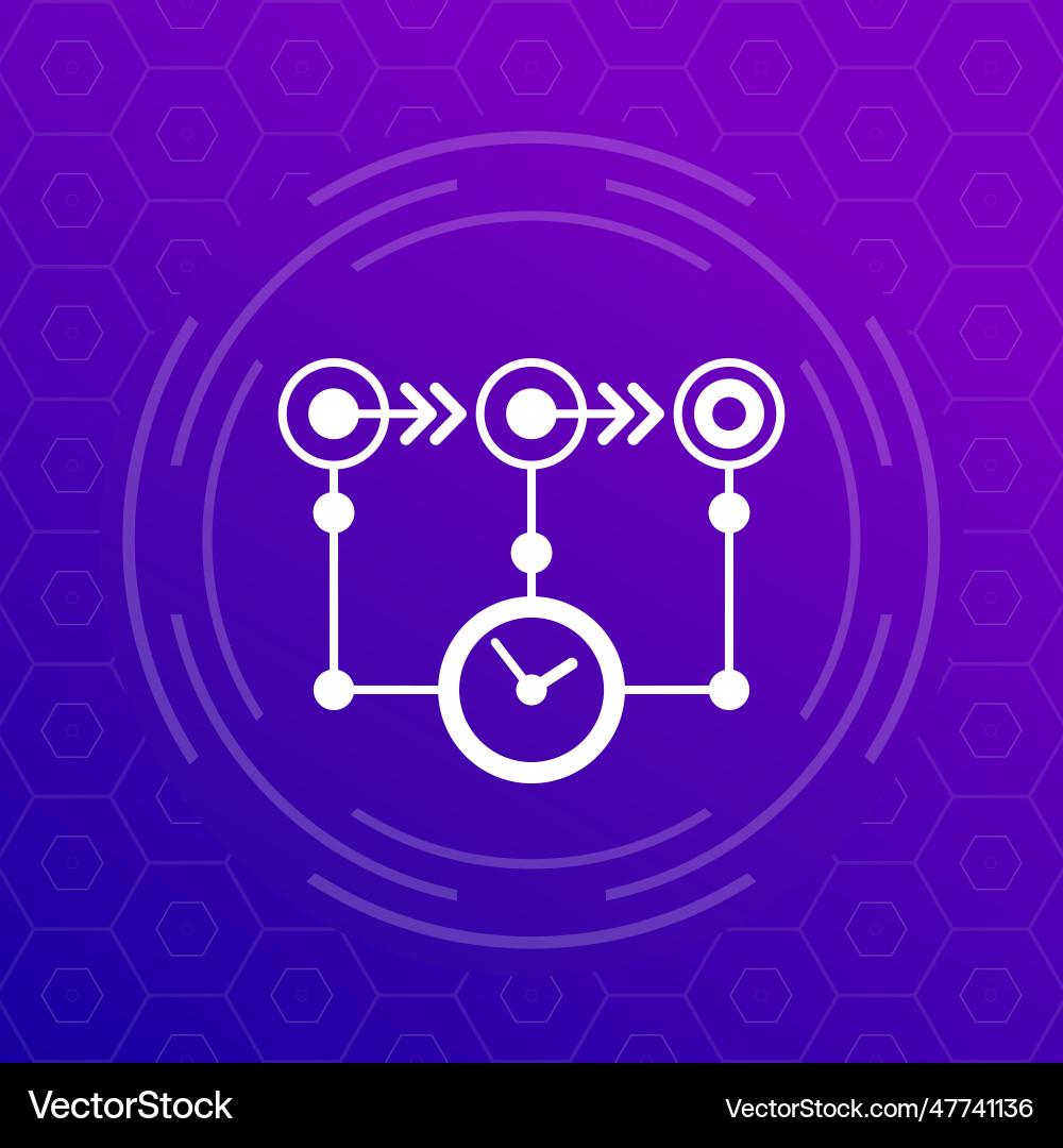 Timeline sequence icon design Vector Image