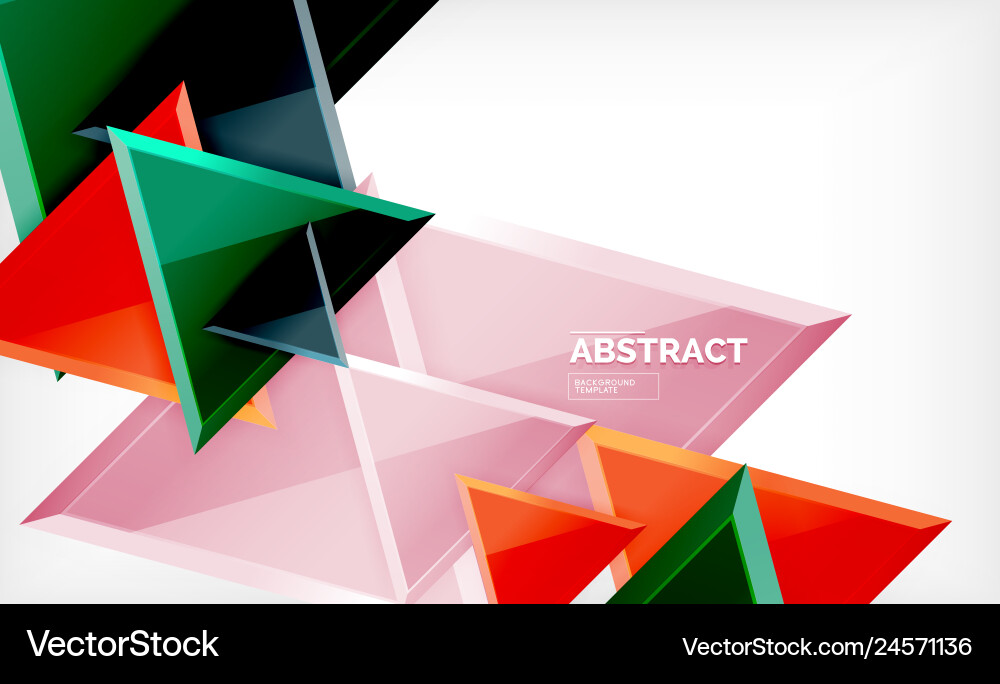 Triangular low poly background design Vector Image