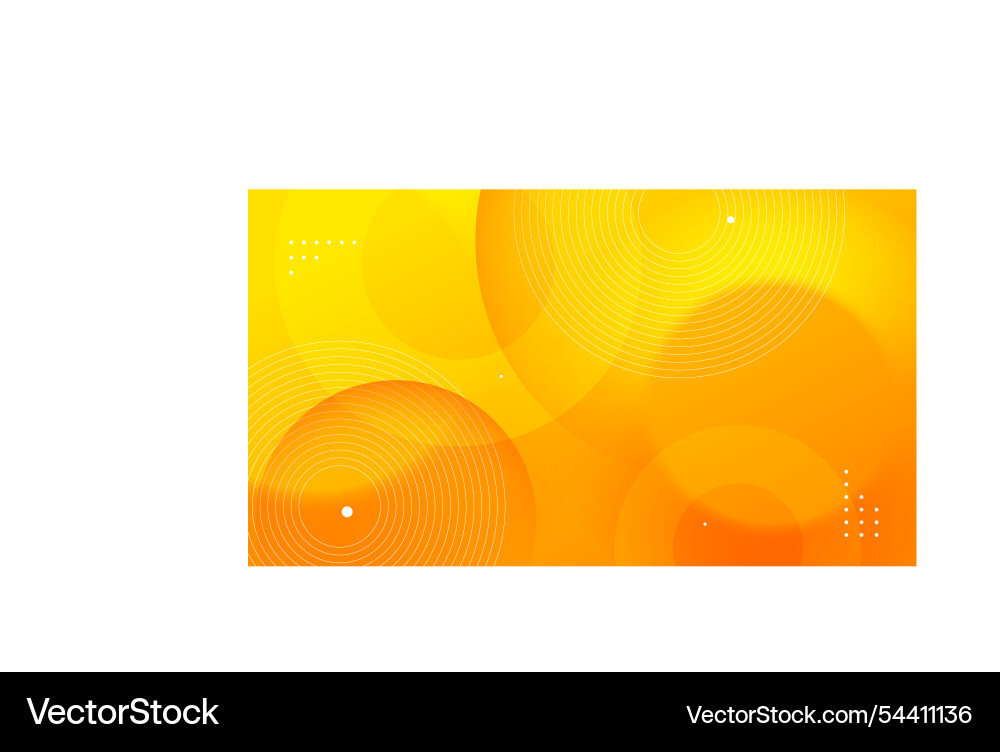 Yellow abstract background with geometric element Vector Image