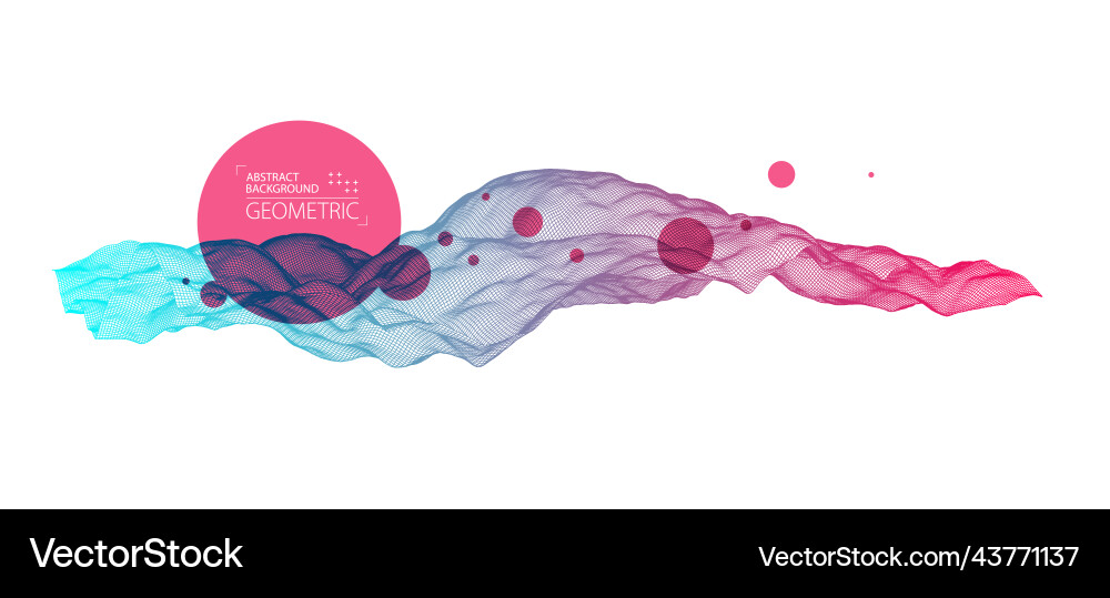 Abstract background with waves 3d surface Abstract background with waves 3d surface vector image