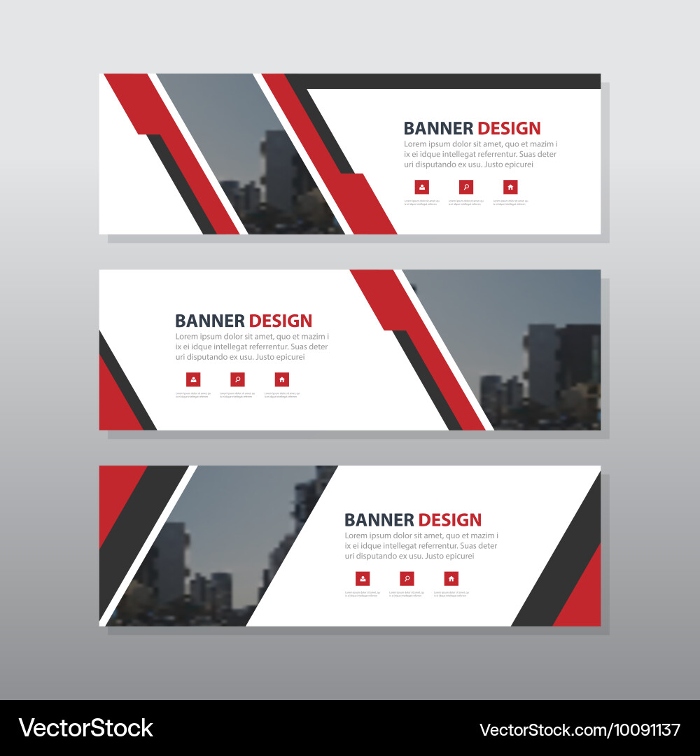 Corporate Abstract Business Banner Vector Image