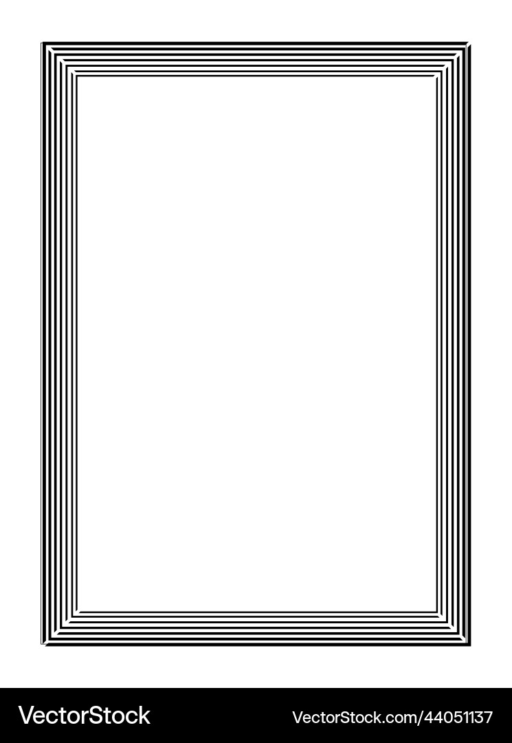 Decorative linear frame Decorative linear frame vector image