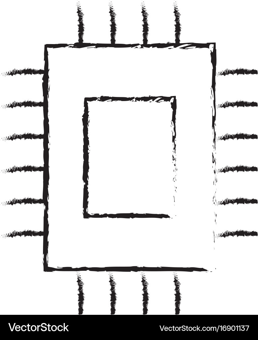 Figure circuit data technology to center server Vector Image