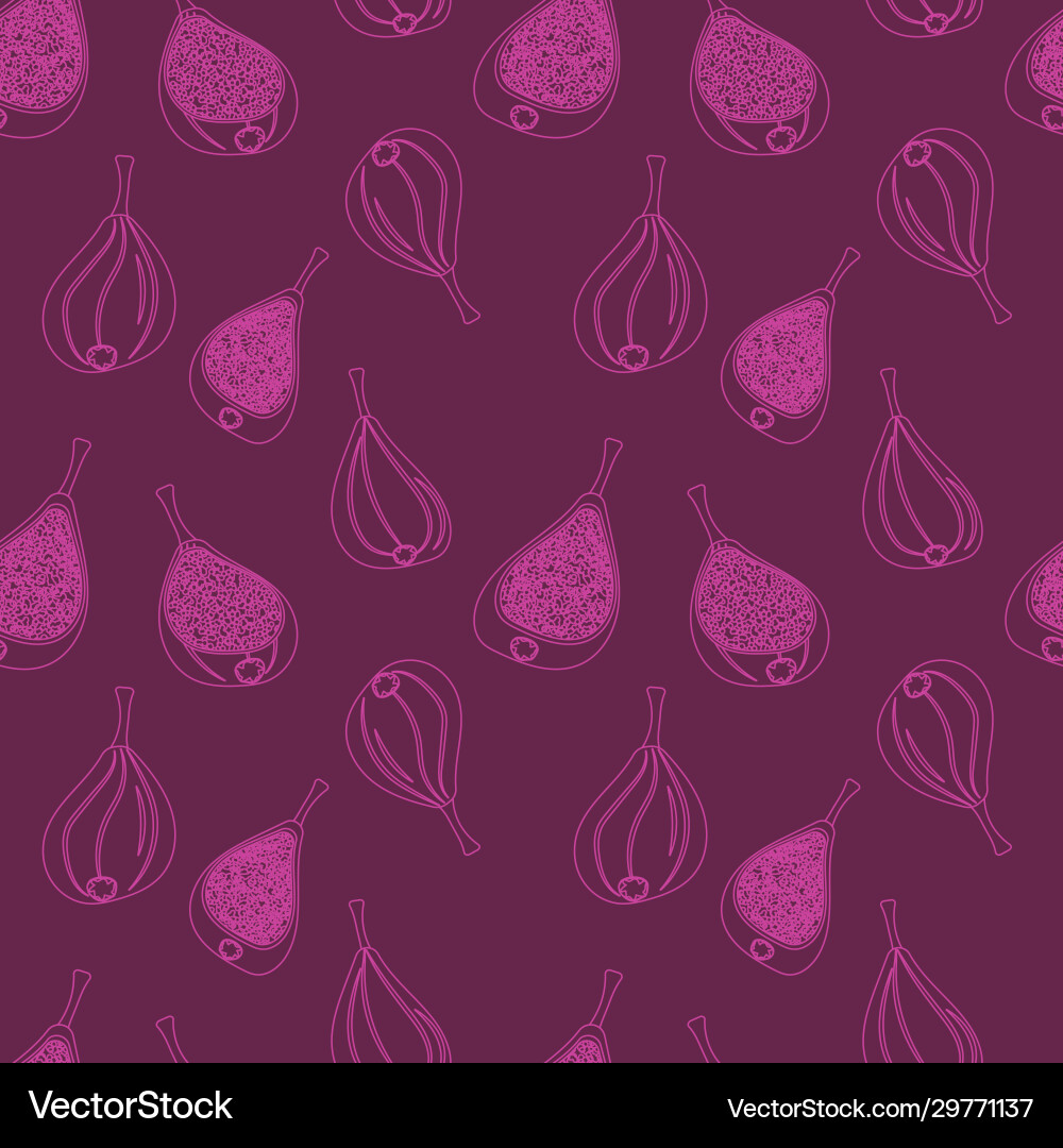 Linear pattern with halves figs Linear pattern with halves figs Vector Image