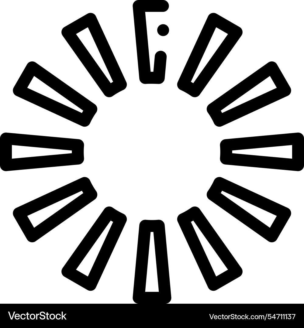 Loading icon thin linear style design isolated Loading icon thin linear style design isolated vector image