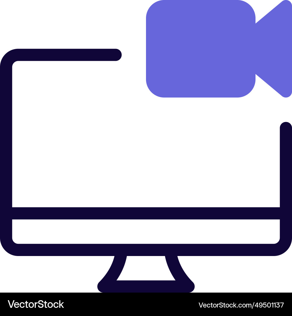 Recorder built in desktop for capture screen vector image