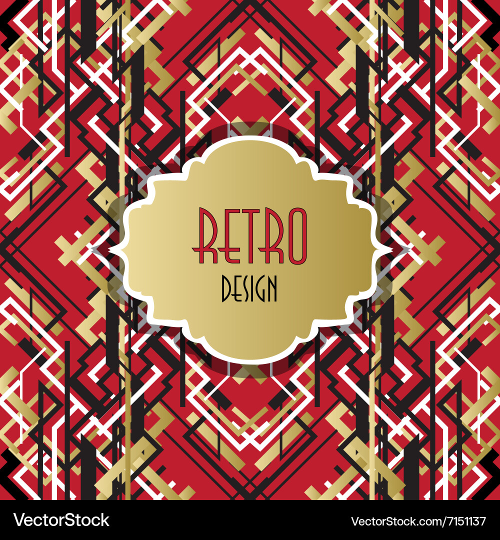 Trendy linear style bright design pattern vector image