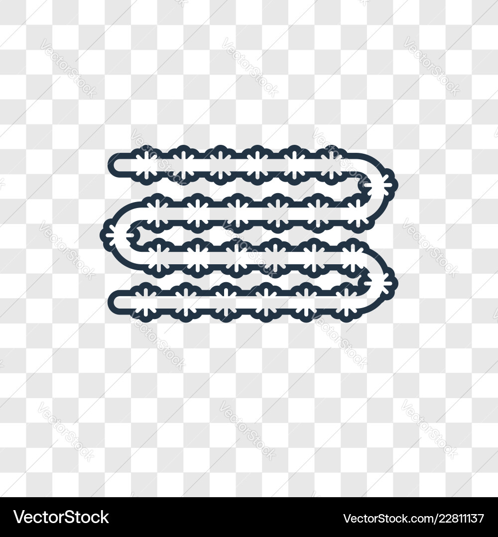 Wire concept linear icon isolated on transparent Wire concept linear icon isolated on transparent vector image