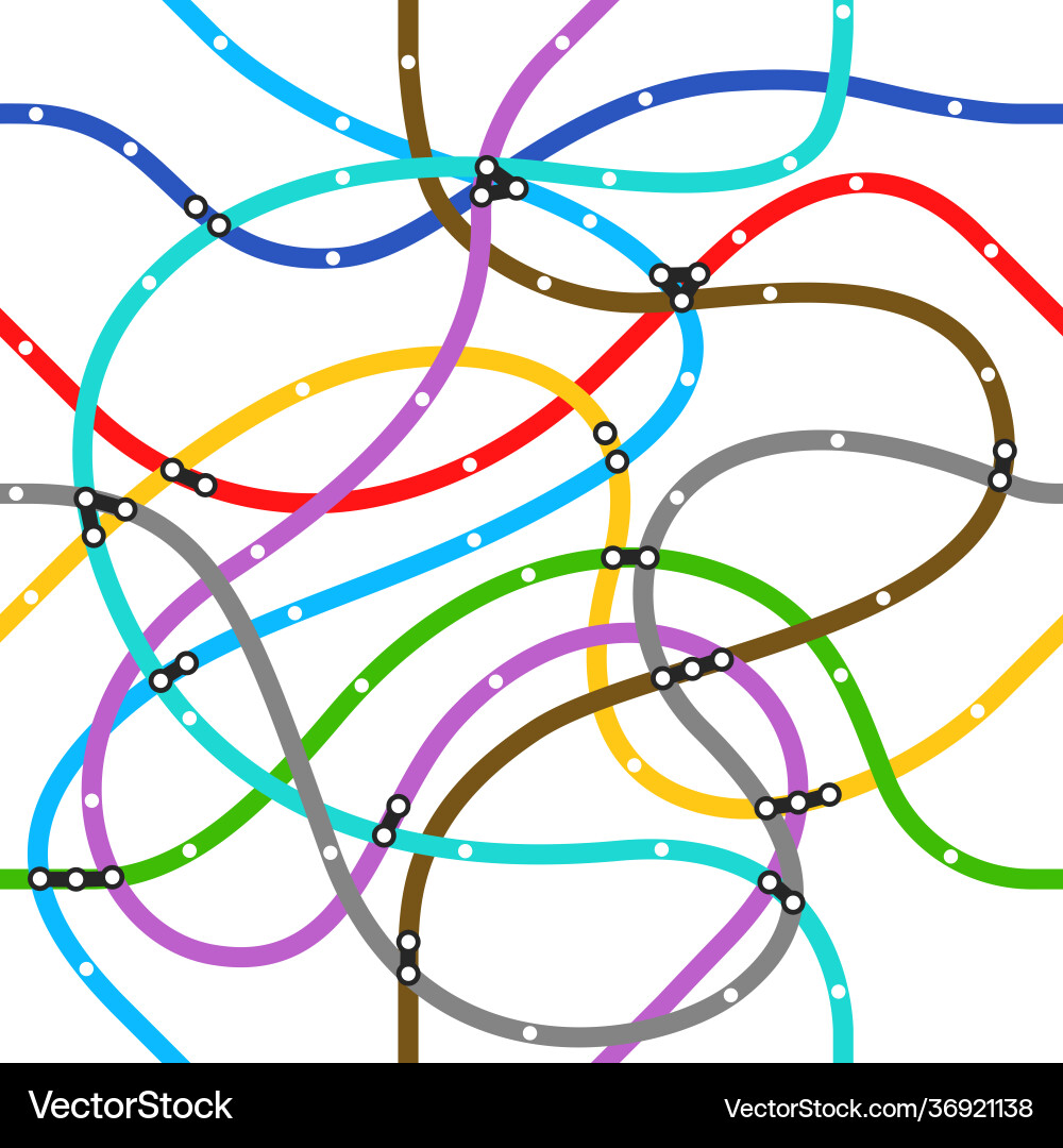 Abstract color metro scheme seamless pattern Abstract color metro scheme seamless pattern vector image